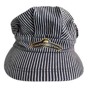 Chuggington Railroad Hat Cap Blue White Stripe Youth Size